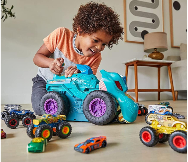 Hot Wheels Monster Trucks Pożeracz aut Mega Wrex - 1023547 - zdjęcie 5